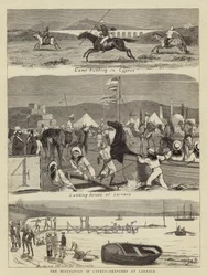 Die Besetzung von Zypern, Skizzen in Larnaca